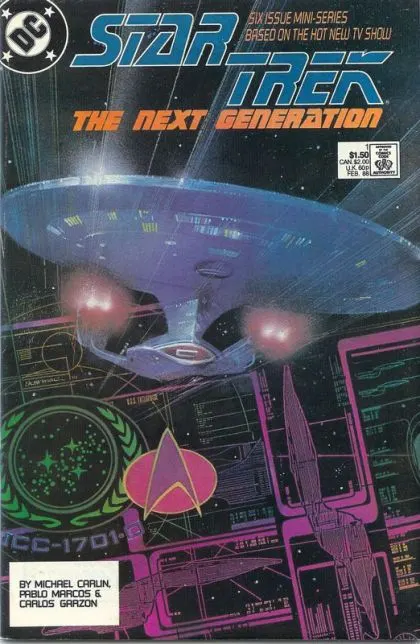 Star Trek: The Next Generation, Vol. 1 #1 Direct Edition comic book cover, 1988