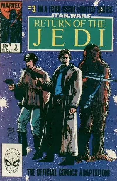 Star Wars: Return of the Jedi (Marvel) #3 Direct Edition comic book cover, 1983