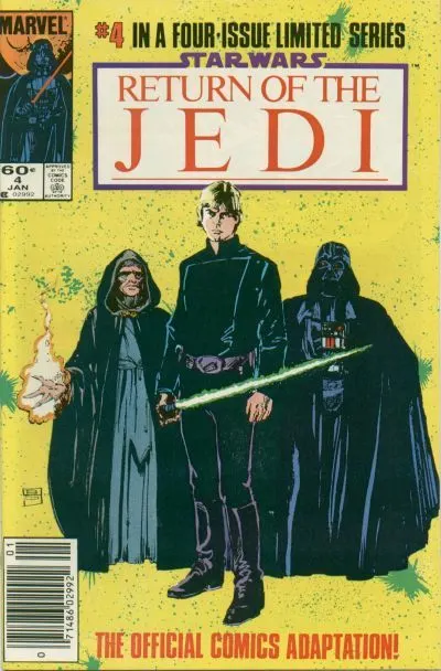 Star Wars: Return of the Jedi (Marvel) #4 Newsstand Edition comic book cover, 1984