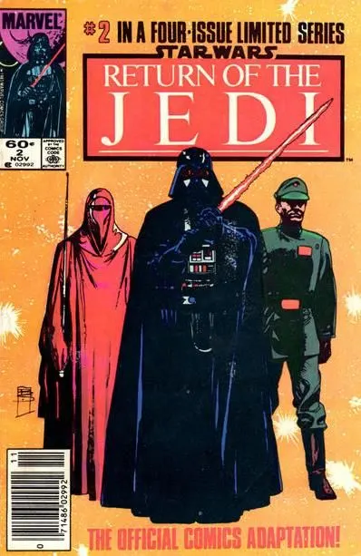 Star Wars: Return of the Jedi (Marvel) #2 Newsstand Edition comic book cover, 1983