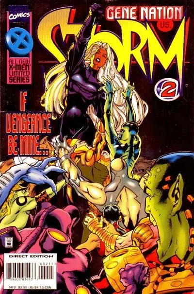 Storm, Vol. 1 #2 Direct Edition comic book cover, 1996
