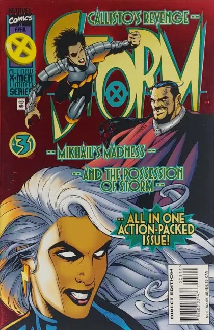 Storm, Vol. 1 #3 Direct Edition comic book cover, 1996