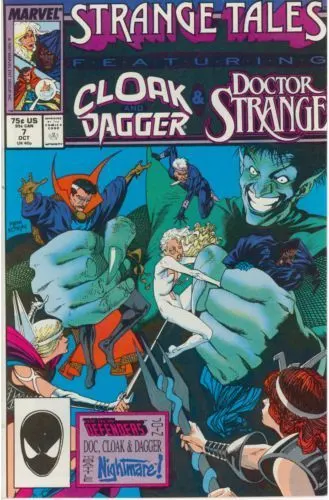 Strange Tales, Vol. 2 #7 Direct Edition comic book cover, 1987