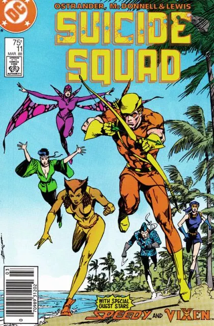Suicide Squad, Vol. 1 #11 Newsstand Edition comic book cover, 1988