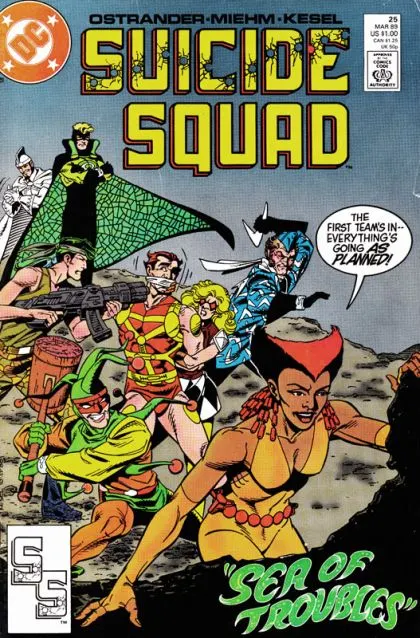 Suicide Squad, Vol. 1 #25 Direct Edition comic book cover, 1989