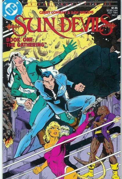Sun Devils #1 comic book cover, 1984