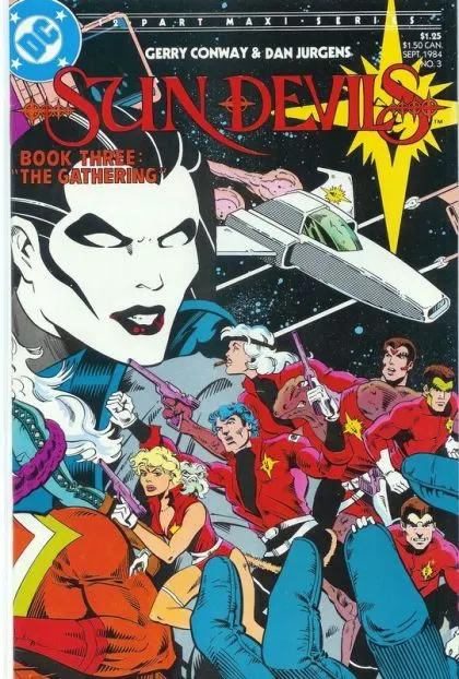 Sun Devils #3 comic book cover, 1984