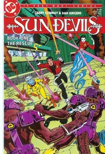 Sun Devils #4 comic book cover, 1984