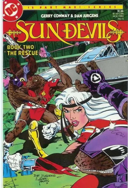 Sun Devils #5 comic book cover, 1984