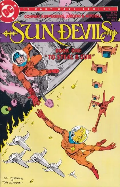 Sun Devils #7 comic book cover, 1985