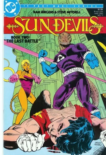 Sun Devils #11 comic book cover, 1985