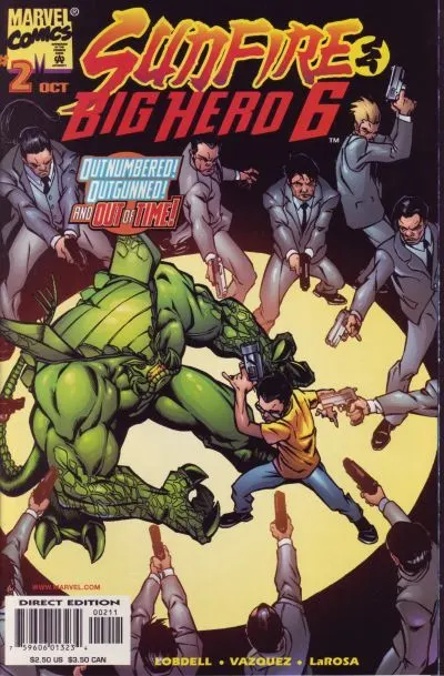 Sunfire & Big Hero 6 #2 comic book cover, 1998