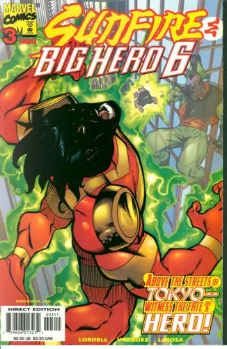 Sunfire & Big Hero 6 #3 Direct Edition comic book cover, 1998