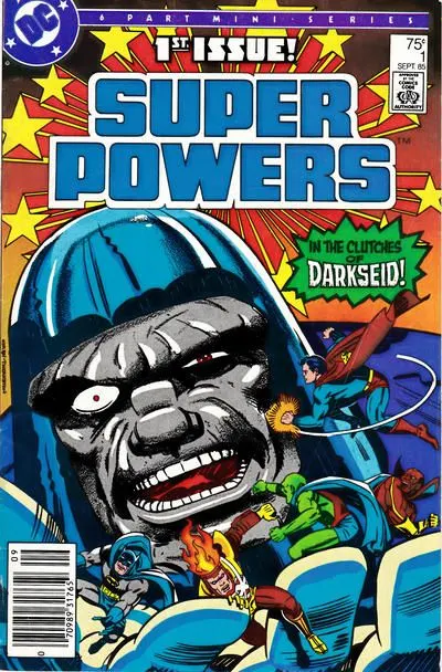 Super Powers, Vol. 2 #1 Newsstand Edition comic book cover, 1985