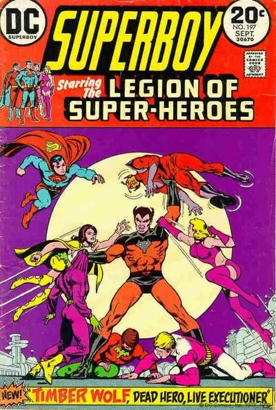 Superboy, Vol. 1 #197 Regular Edition comic book cover, 1973