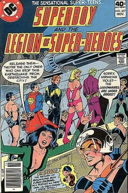 Superboy, Vol. 1 #257 Newsstand Edition comic book cover, 1979