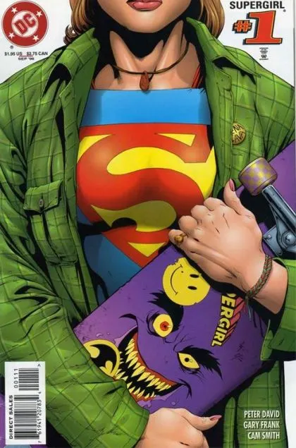 Supergirl, Vol. 4 #1 Direct Edition comic book cover, 1996