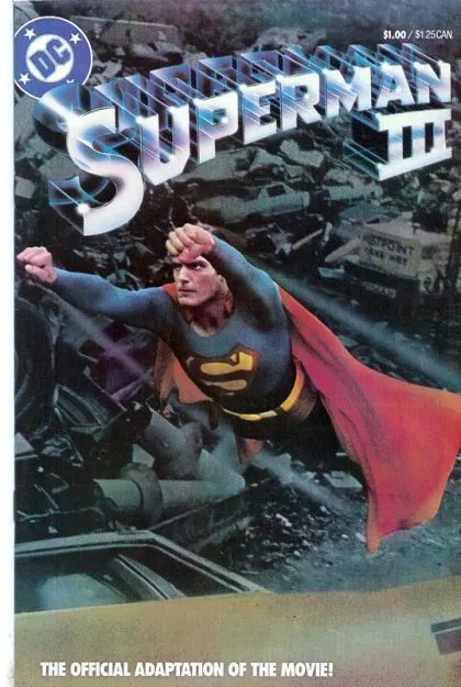 Superman III: The Official Adaptation of the Movie! #1 Regular Edition comic book cover, 1983