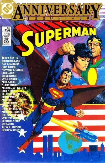 Superman, Vol. 1 #400 Direct Edition comic book cover, 1984