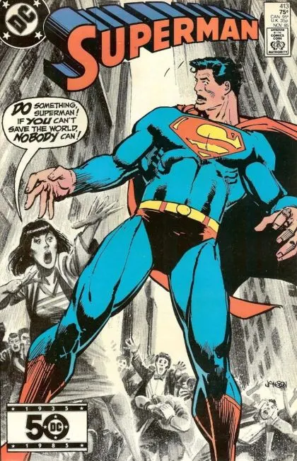 Superman, Vol. 1 #413 Direct Edition comic book cover, 1985