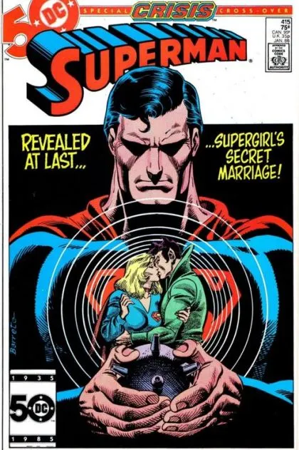 Superman, Vol. 1 #415 Direct Edition comic book cover, 1986