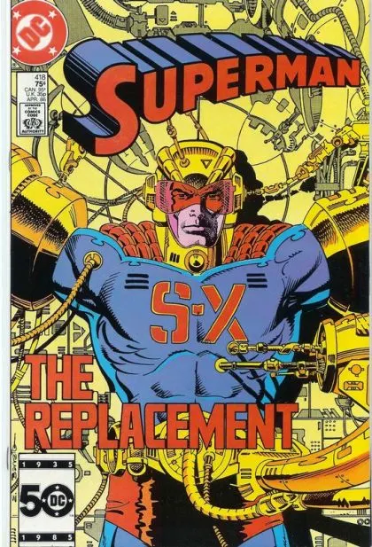 Superman, Vol. 1 #418 Direct Edition comic book cover, 1986