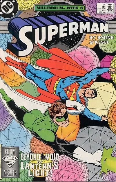 Superman, Vol. 2 #14 Direct Edition comic book cover, 1988