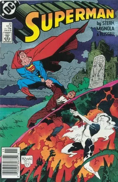 Superman, Vol. 2 #23 Newsstand Edition comic book cover, 1988