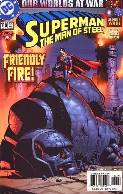 Superman: The Man of Steel #116 Direct Edition comic book cover, 2001