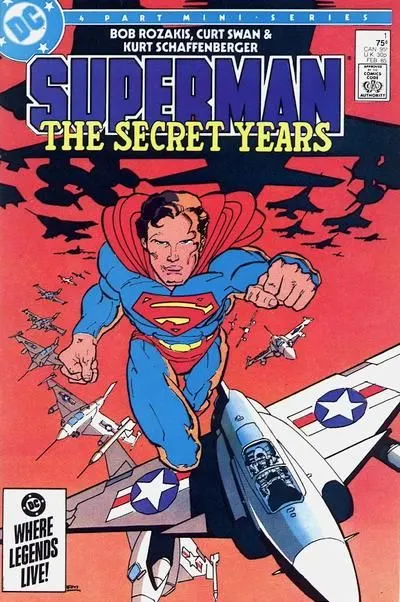 Superman: The Secret Years #1 Direct Edition comic book cover, 1985