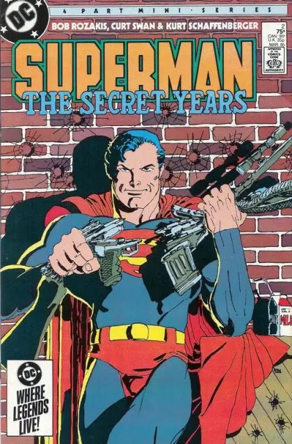 Superman: The Secret Years #2 Direct Edition comic book cover, 1985
