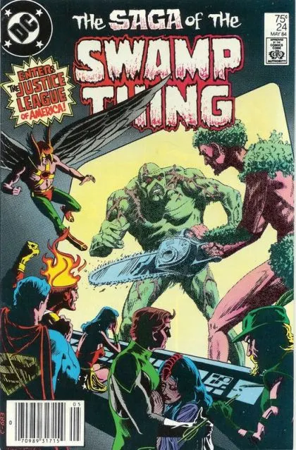 Swamp Thing, Vol. 2 #24 Newsstand Edition comic book cover, 1984