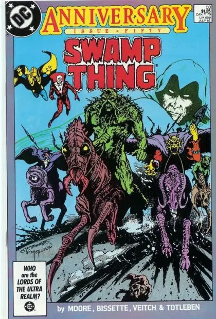Swamp Thing, Vol. 2 #50 Direct Edition comic book cover, 1986