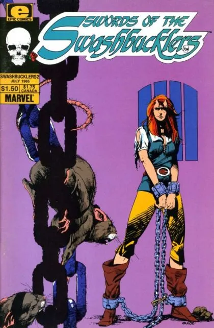Swords of the Swashbucklers #2 comic book cover, 1985