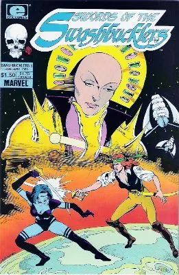 Swords of the Swashbucklers #5 comic book cover, 1986