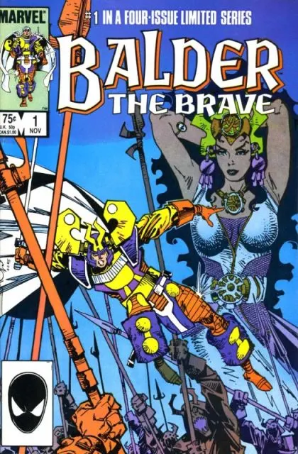 Balder The Brave #1 Direct Edition comic book cover, 1985