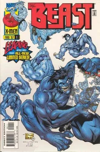Beast #1 Direct Edition comic book cover, 1997