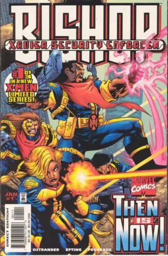 Bishop: Xavier Security Enforcer #1 Direct Edition comic book cover, 1998