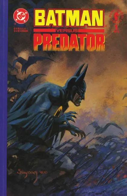 Batman versus Predator #1 Premium Edition comic book cover, 1991