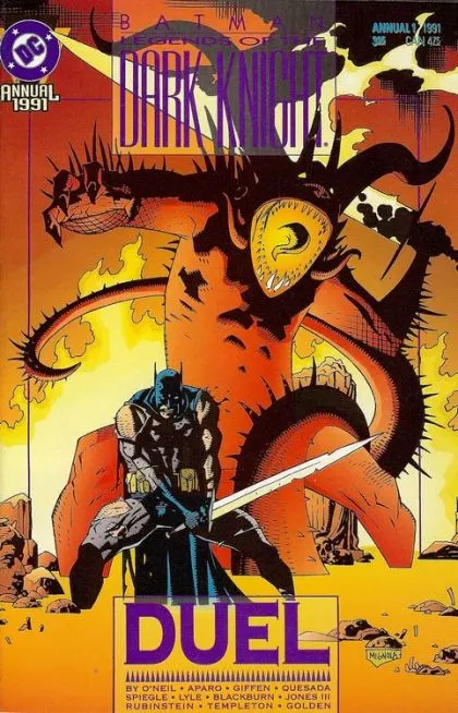 Batman: Legends of The Dark Knight Annual #1 Direct Edition comic book cover, 1991