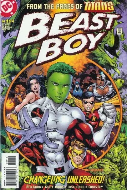 Beast Boy #1 comic book cover, 2000