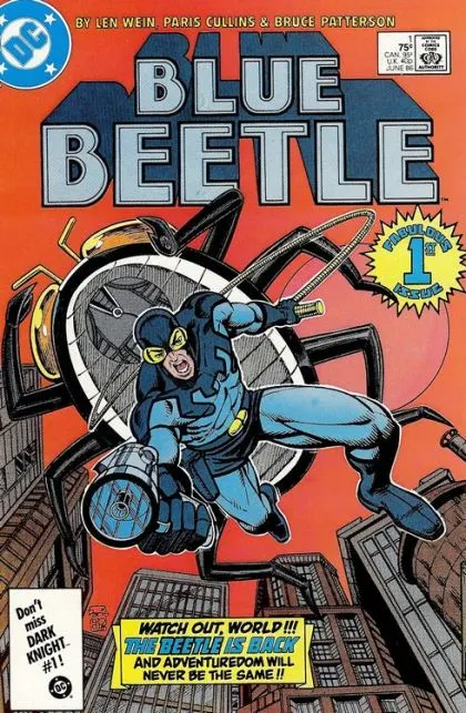 Blue Beetle, Vol. 7 #1 Direct Edition comic book cover, 1986