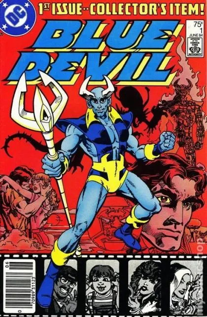 Blue Devil #1 Newsstand Edition comic book cover, 1984