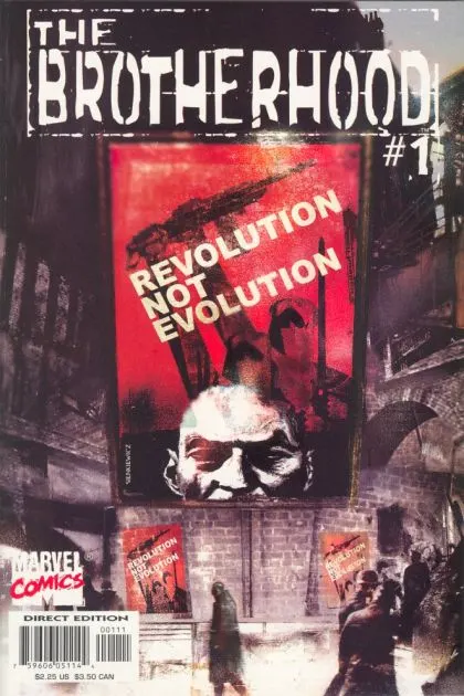 Brotherhood #1 Direct Edition comic book cover, 2001