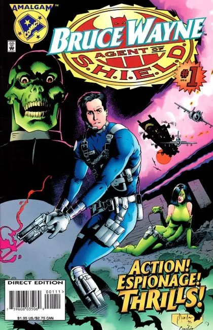 Bruce Wayne: Agent of S.H.I.E.L.D. #1 Direct Edition comic book cover, 1996