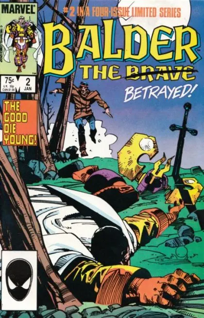 Balder The Brave #2 Regular Cover comic book cover, 1986