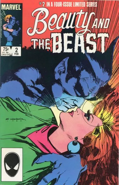 Beauty and the Beast #2 Direct Edition comic book cover, 1985
