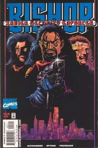 Bishop: Xavier Security Enforcer #2 Direct Edition comic book cover, 1998