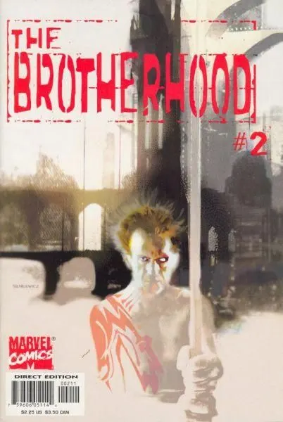 Brotherhood #2 Direct Edition comic book cover, 2001