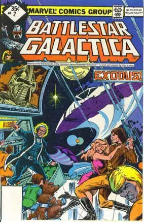 Battlestar Galactica, Vol. 1 (Marvel Comics) #2 Whitman Variant comic book cover, 1979